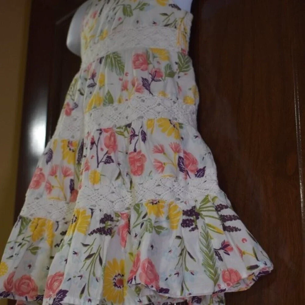 Little Girls Sun Dress Size 2T Floral Summer Sleeveless